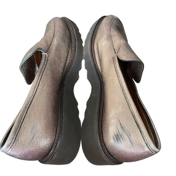 Aquatalia Kelsey Weatherproof Leather Bronze Slip On Loafer Shoes size 9 - Picture 7 of 12